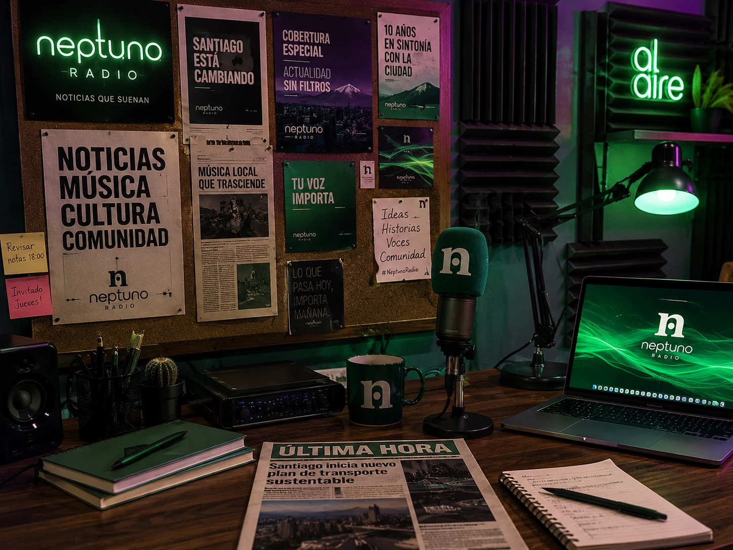 Estudio de Radio Neptuno